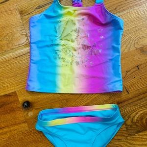 Girls Swim suit size 7 Tankini mermaid